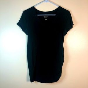 Isabel black maternity top size small